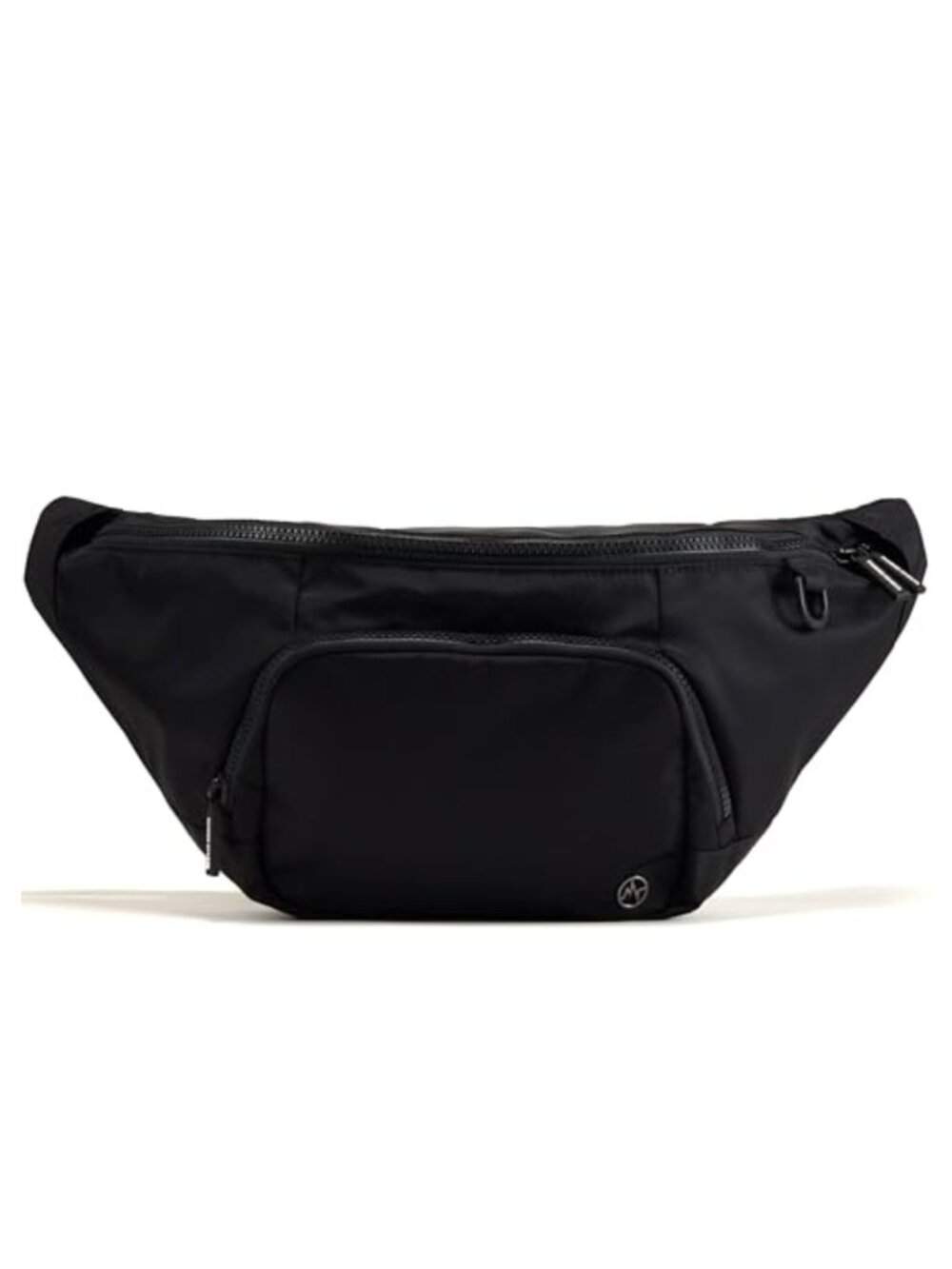 Water Repellent Nylon Crossbody Belt Bag Adjustable Strap Mesh Pockets
